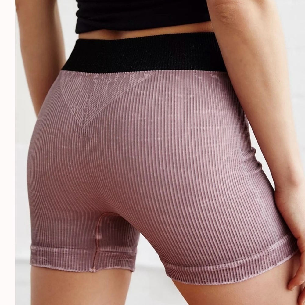 Free People Prajna Pull-On Ribbed Shorts Size M/L Women
